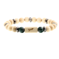 Preview: "Trust" beads bracelet Energy Prince (maple) - EYDL - with malachite